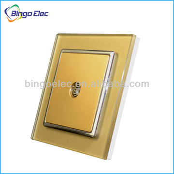 Toughened glass panel wall socket 220v