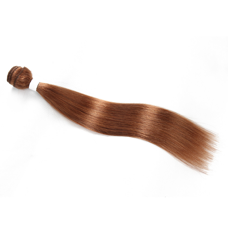 Colored 30 Honey Blonde Bundles With Closure Peruvian Straight Human Hair 3 Bundles With Closure  Remy Hair No Shedding