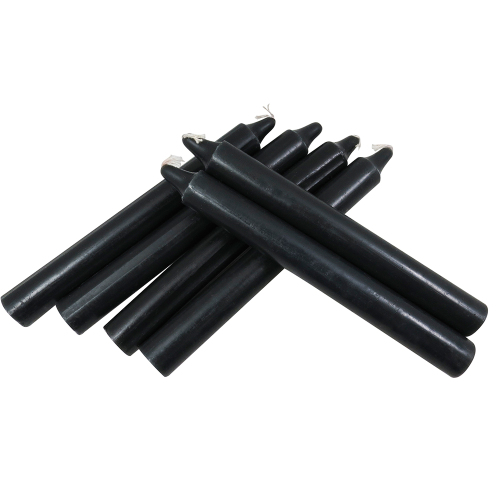 10 inch black color taper candles