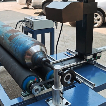 Automatic mobile rotary dot-peen marking machine