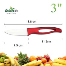 Sharp ceramic fruit knife ,ceramic paring knife as gift ,3inch paring knife