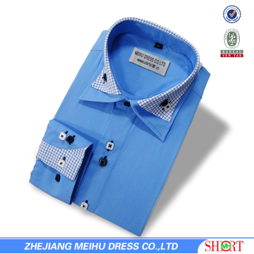 New style men double collar dress shirts nice shirt for men