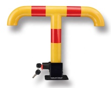 Easy Mounting Bright Yellow Parking Lock with Red Strip