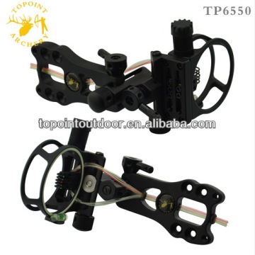 Topoint Archery,5 Pin Bow sights,TP6550,5 pin Bow sights,Micro adjust,Tool less design,BLACK version