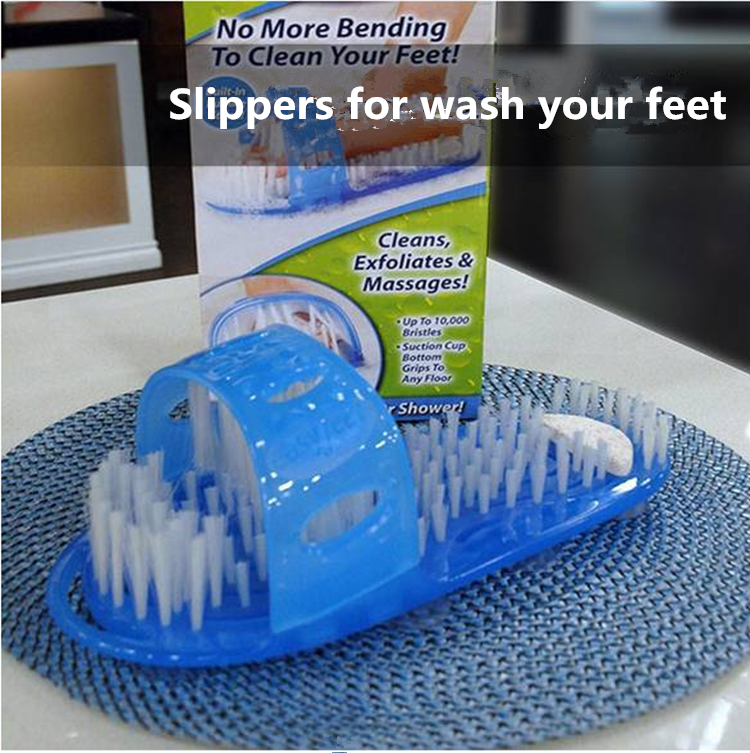 Bathroom massage,remove dead skin, easy foot brush,  customizable slippers