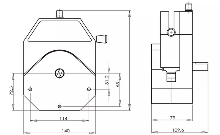 YWfluid High flow rate Dosing peristaltic pump for Laboratory equipment liquid transferring dosing and metering