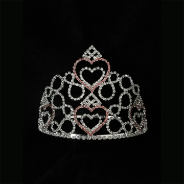 Corona del desfile del día de San Valentín de la tiara del corazón de las fiestas