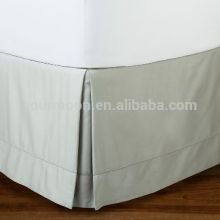 100% polyester pleated bed skirt dust ruffle for hotel or home