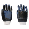 Guantes con revestimiento anti-aceite de PVC negro