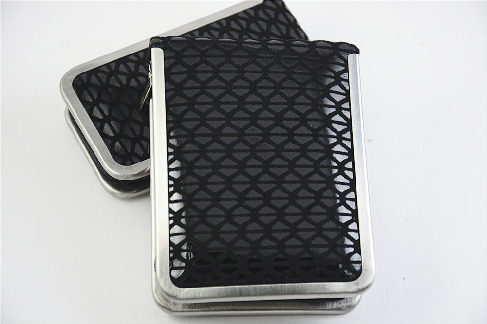 Caja de cuero negro Black Leather Box