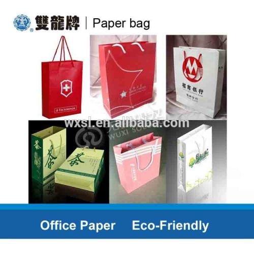 Eco-friendly food White Card Paper paper bag for Christmas