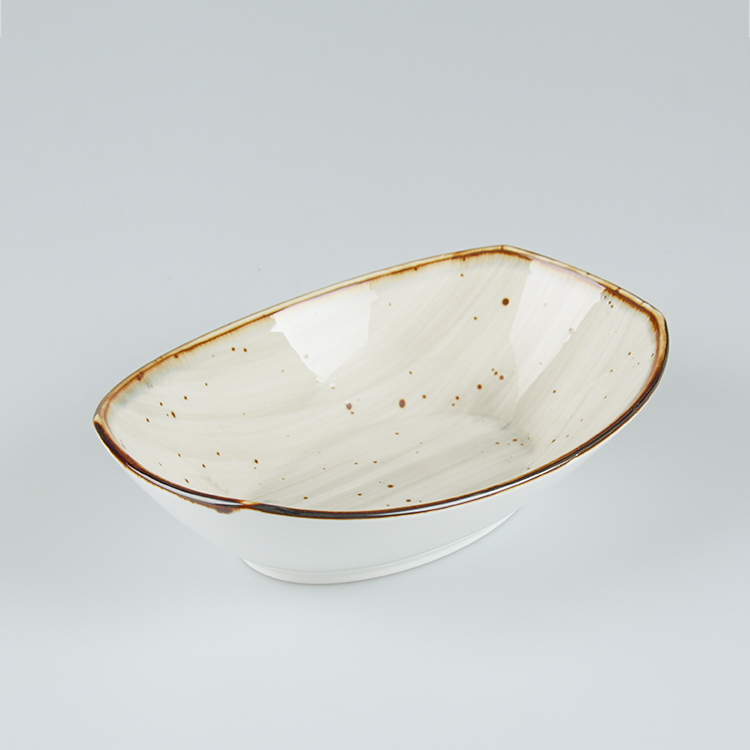 Nordic Style Bege Glazed Ceramic Tableware