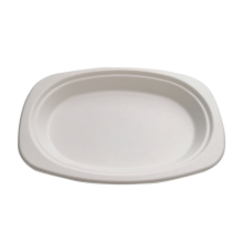 Disposable sugarcane bagasse Oval Plates biodegradable