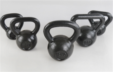 Paint the kettlebell fitness equipment