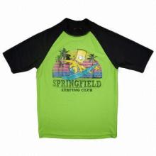 Boy's Rashguards, Contrasted Color