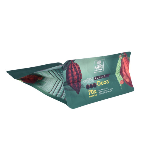 Biodegradable Kraft Kraft Flat Bottom Sellable Pouch