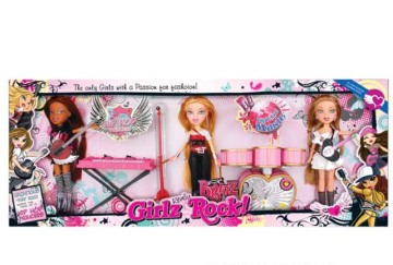 BRATZ DOLL+MUSICAL INSTRUMENT SET