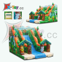 Popular Tropical Rain Forest Inflatable Slide, Dry Slide