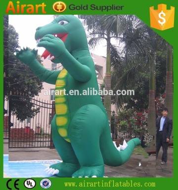 huge inflatable green dragon