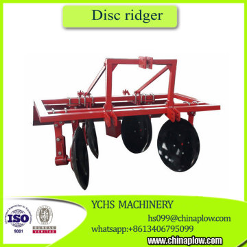 Farm implement tractor mounted disc ridger in cultivators