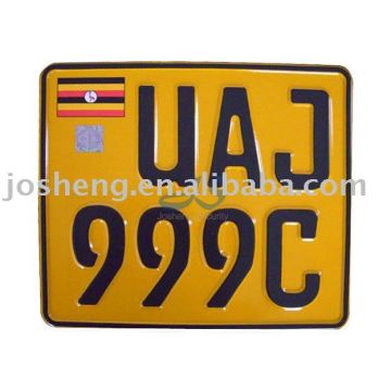 motorcycle number plate