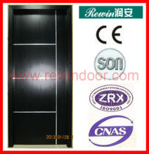interior door with aluminium strips