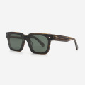 Square Acetate Unisex Clip-On Sunglasses 23A8069