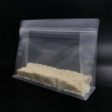 Zipper Flat Bottom Pouch Clear Plastic Food bags