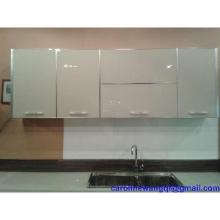 White Particle Board Cabinets