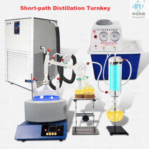 Equipo de uso de laboratorio Equipo Premium 2L Ruta corta Destilación Kit de destilación con Manto de calefacción 2000ml