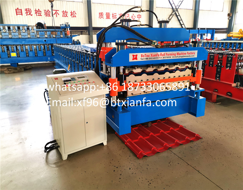 color roof double deck roll forming machine