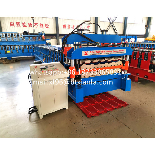 color roof double deck roll forming machine