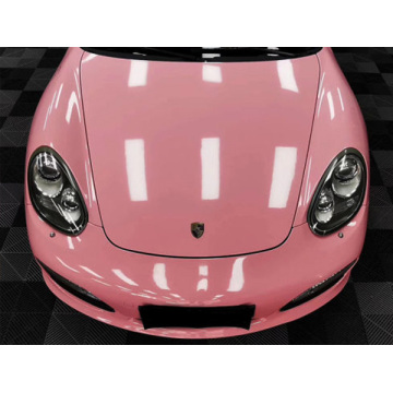 Супер глянець рожевий автомобіль вінілової обгортки