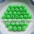 Wyprzedaż online Emerald Green Color Plastikowe koraliki w kropki Disco 5MM