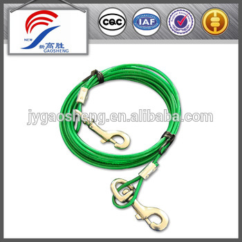 pvc coated dog tie-out cable