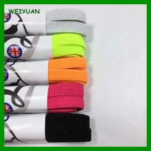 Running shoes use flat neon colors elasticated laces