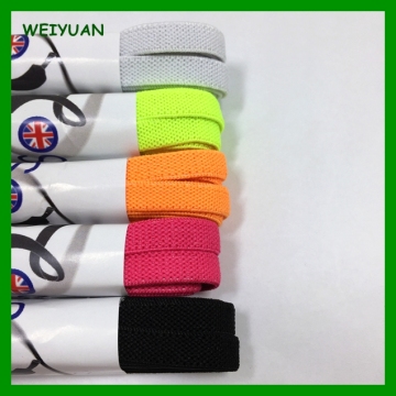 Running shoes use flat neon colors elasticated laces