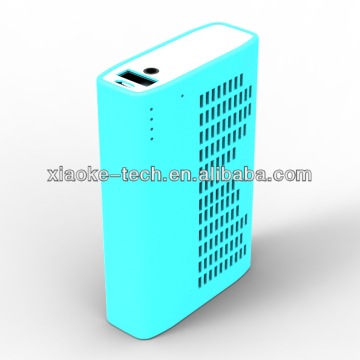 Unique sky blue power bank with speaker function