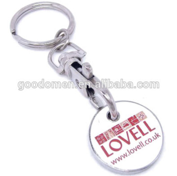 coin holder keychain trolley coin keychain