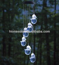 White Color Garden Solar Snowman crystal Snowman leds