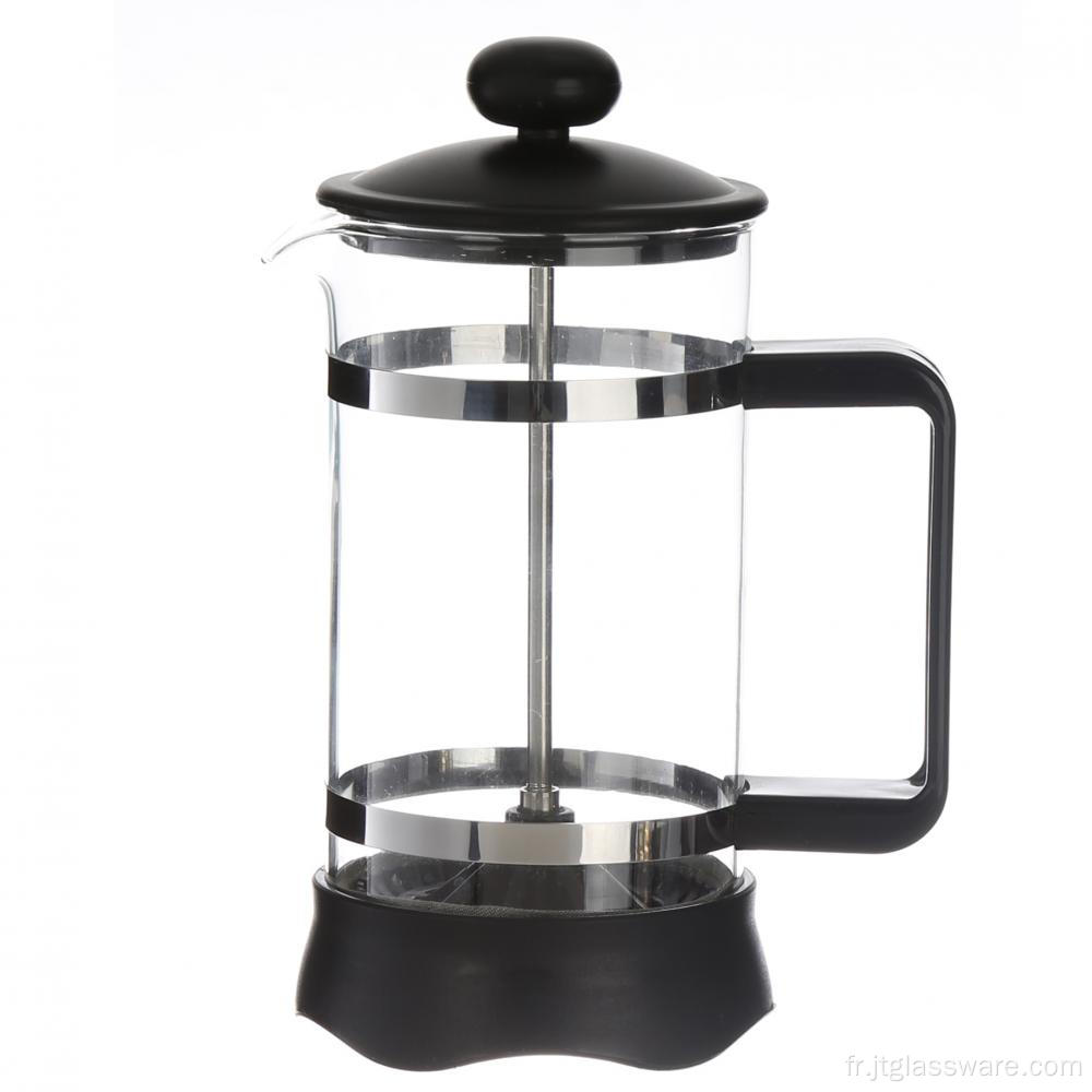 Cafetière à pression française en borosilicate résistant à la chaleur