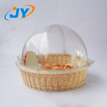 Handweaved round PP rattan basket for bread