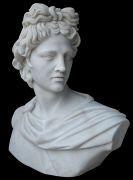 Carved Stone Head Statue