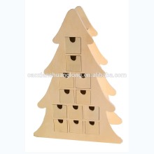 Wooden Christmas Tree Advent Calender