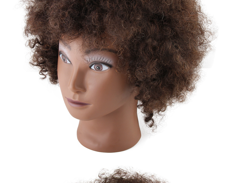 Alileader Wholesale African Female Cheap Mannequin Head Afro Training Mannequin Head