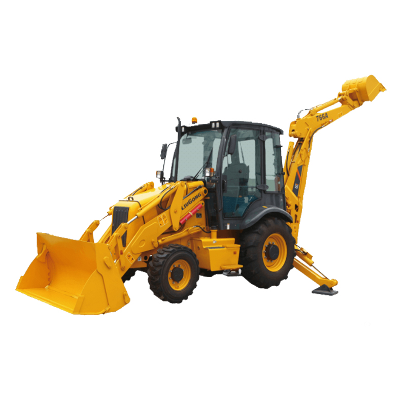 Liugong CLG755 Mini Backhoe Loader Berkualitas Tinggi 4x4