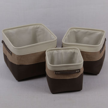 cotton fabric storage box