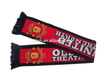 wholesale Football fan items jacquard scarf