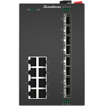 8+8 Ports Heiße Verkäufe Industrial Ethernet Switches für Monitor