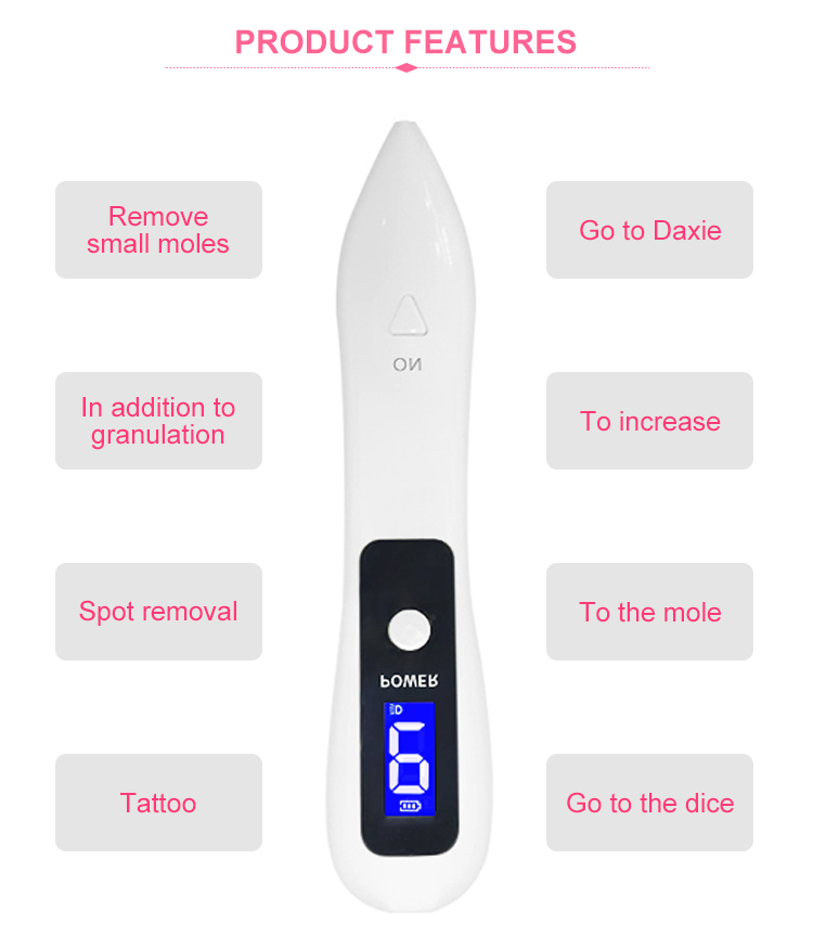 LCD display home laser skin spot mole removal machine plasma pen